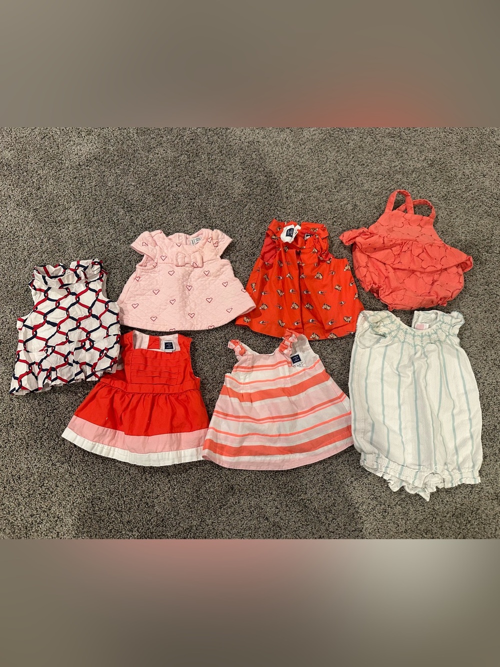 Janie and Jack baby girl shirt bundle